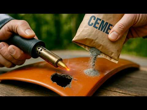 Repairing cracked plastic bumper